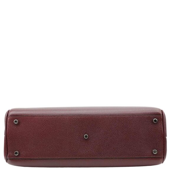 Gucci Zumi Medium Leather Top Handle Shoulder Bag Burgundy 564714 - Picture 9 of 12